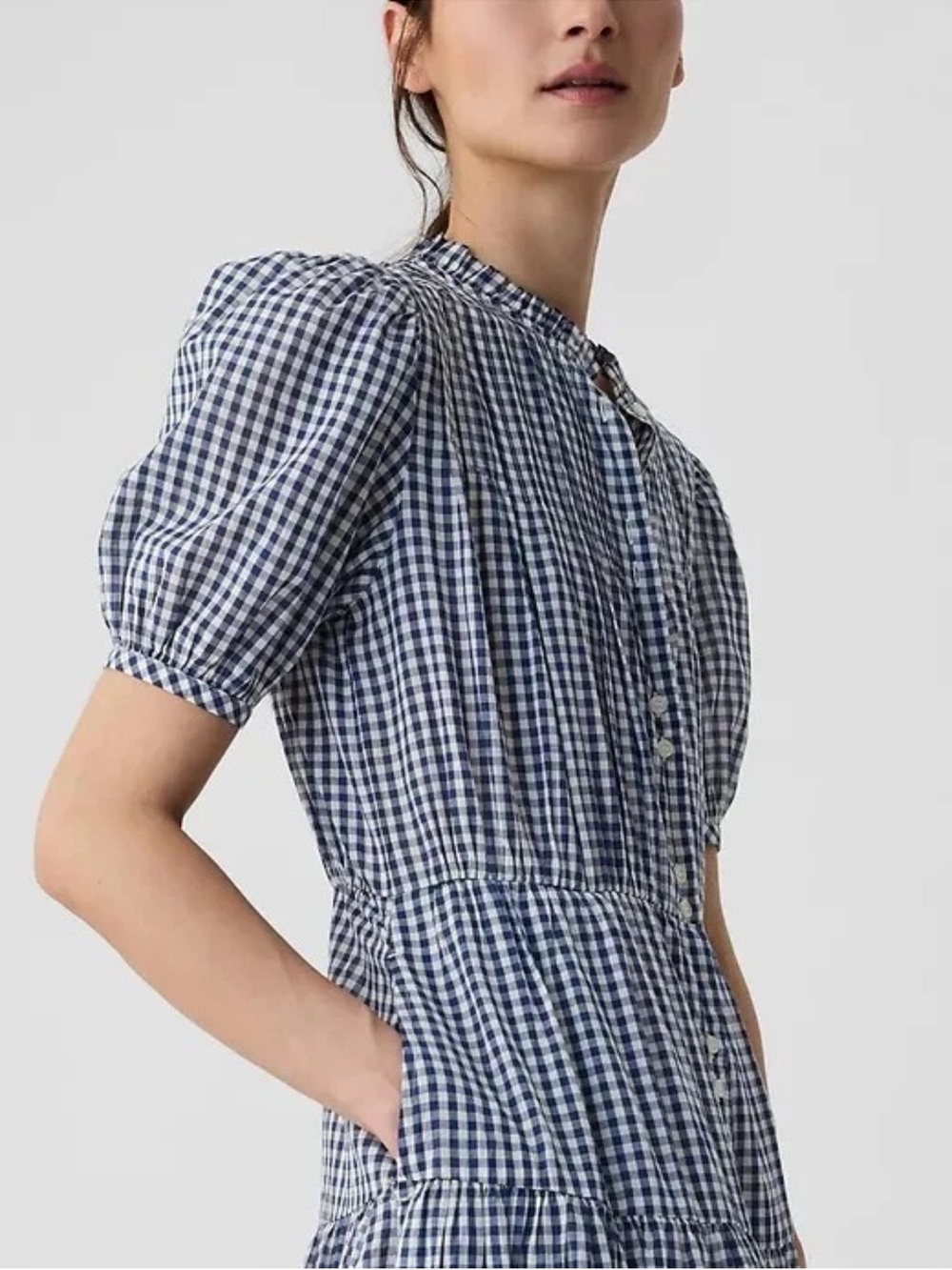 Gap × DÔEN Gingham Maxi Dress Size Medium New NWT Sold Out Limited Edition - Picture 5 of 5